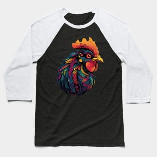 Pop Art Chicken Gifts Funny Chicken Baseball T-Shirt